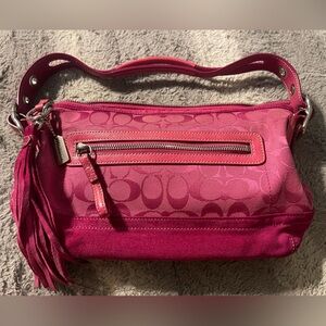 Pink Y2K era Coach Shoulder bag